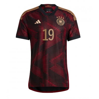 Echipament fotbal Germania Leroy Sane #19 Tricou Deplasare Mondial 2022 maneca scurta